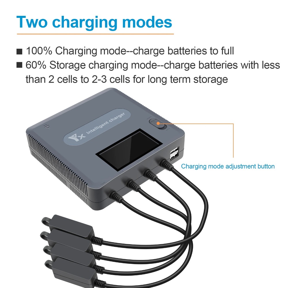 6 in 1 Digital display Battery - Drone Charging Hub recension och pris
