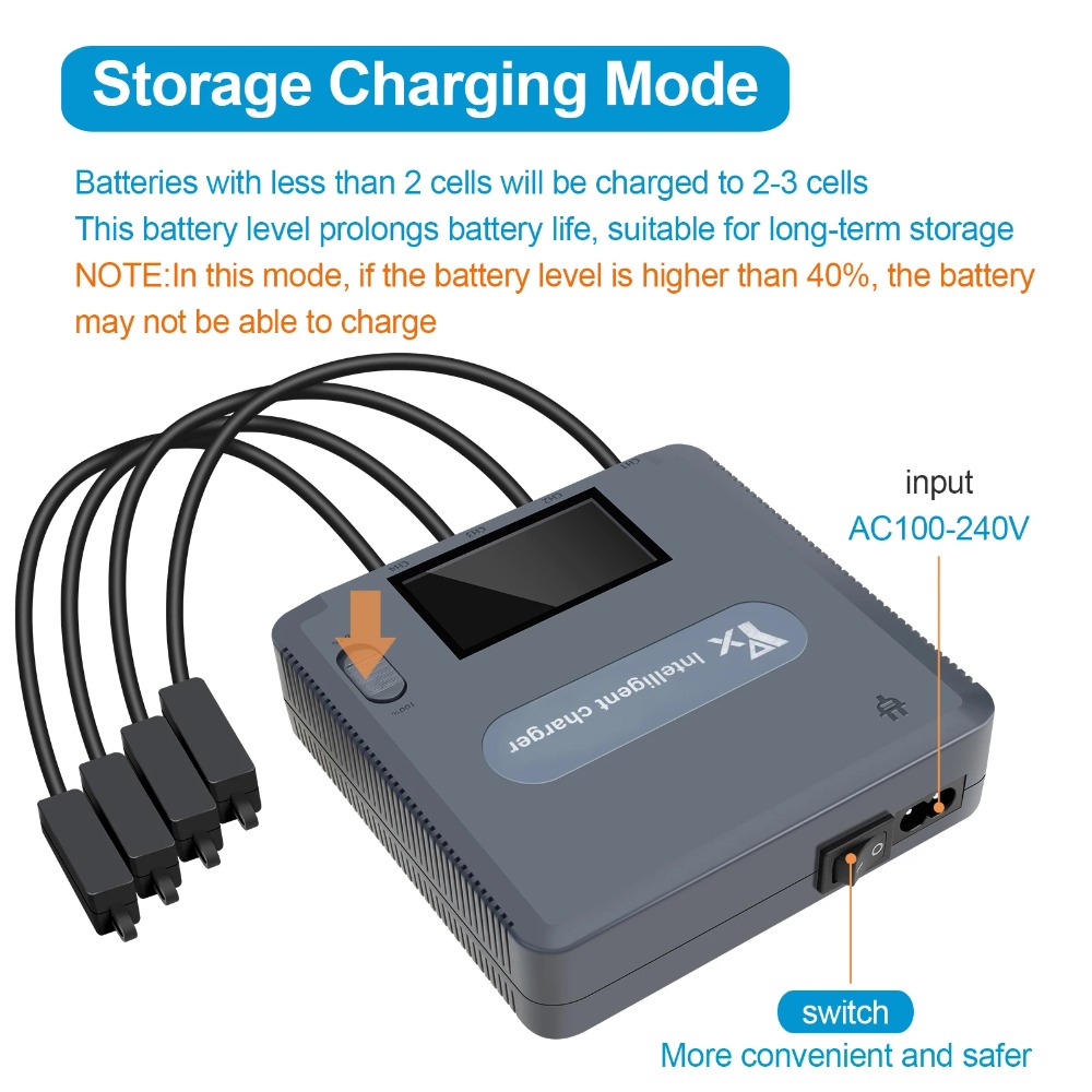 6 in 1 Digital display Battery - Drone Charging Hub recension och pris