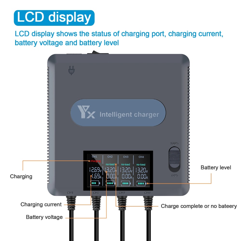 6 in 1 Digital display Battery - Drone Charging Hub recension och pris