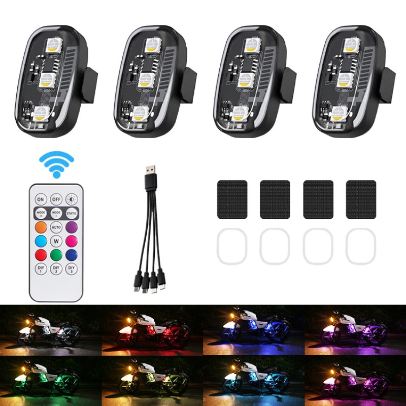 Drone Motorcycle RGB LED Strob - Drone Strobe Light recension och pris